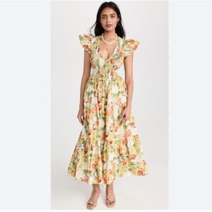 O.P.T. Floral Smocked Dress